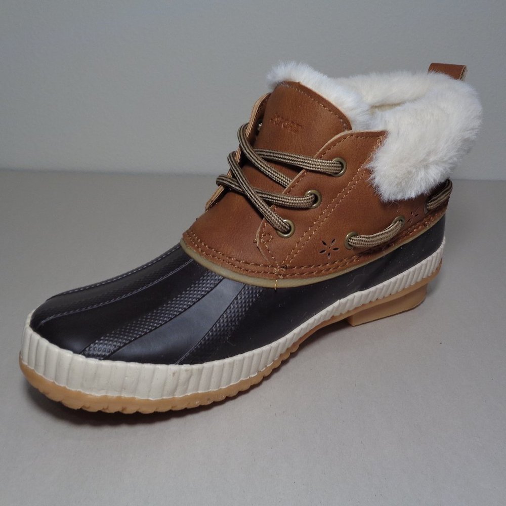 JSport by Jambu Size 6 M MARY Brown Duck Ankle Boots New Women's Shoes - Picture 8 of 16